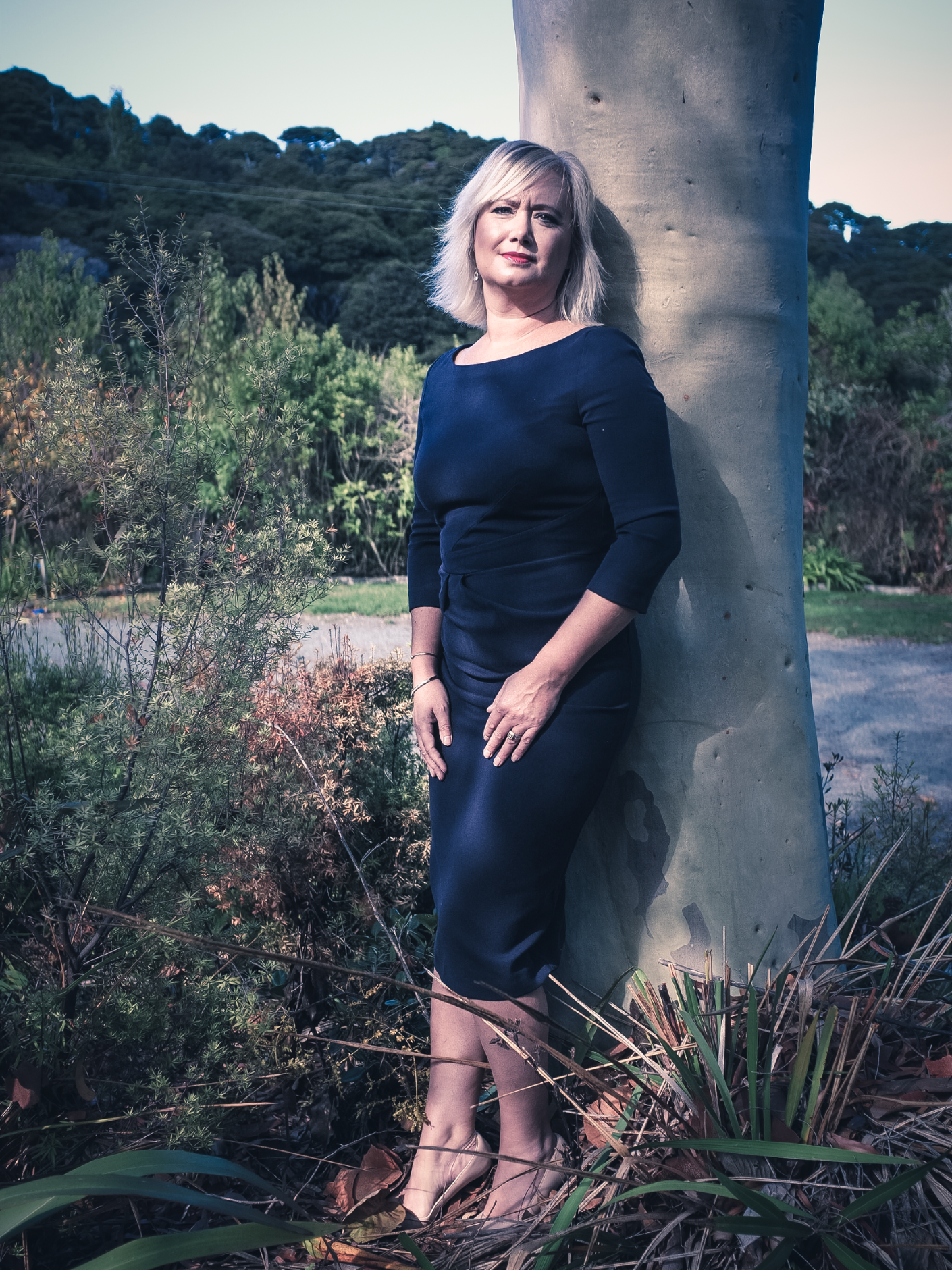 Louise Gilbert by The Tree
